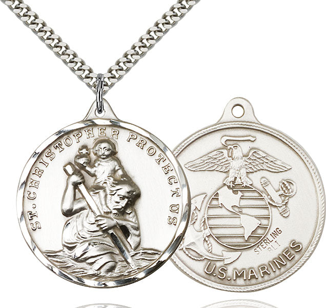 Sterling Silver Saint Christopher Pendant