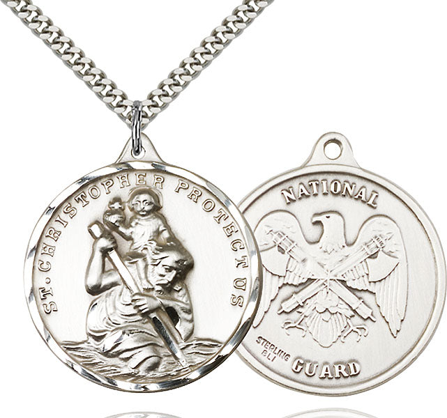 Sterling Silver Saint Christopher Pendant