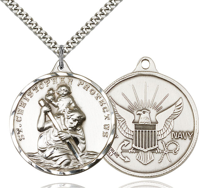 Sterling Silver Saint Christopher Pendant