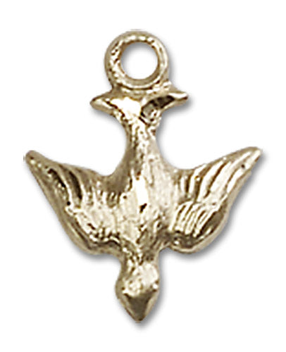 14kt Gold Holy Spirit Medal