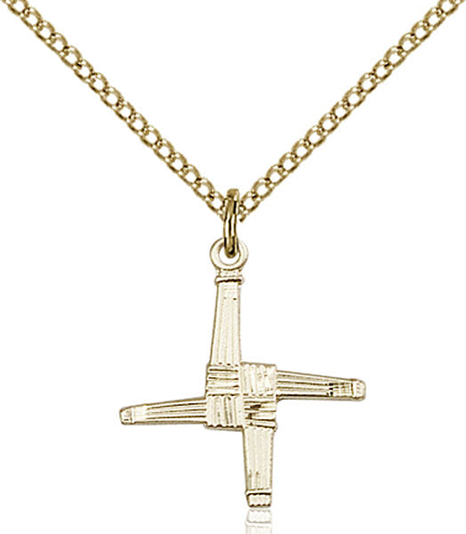 14kt Gold Filled Saint Brigid Cross Pendant