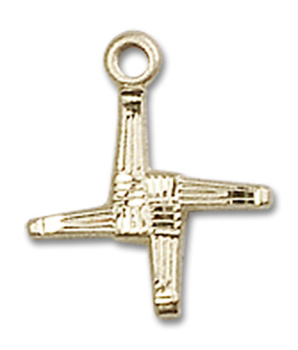 14kt Gold Saint Brigid Medal
