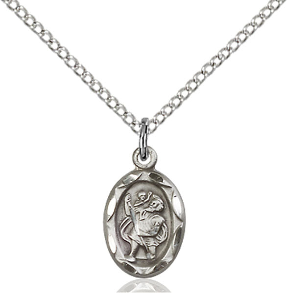 Sterling Silver Saint Christopher Pendant