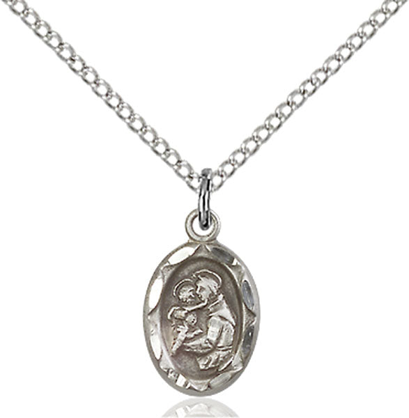 Sterling Silver Saint Anthony Pendant