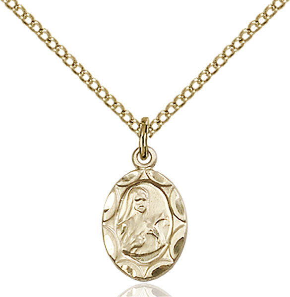 14kt Gold Filled Saint Theresa Pendant