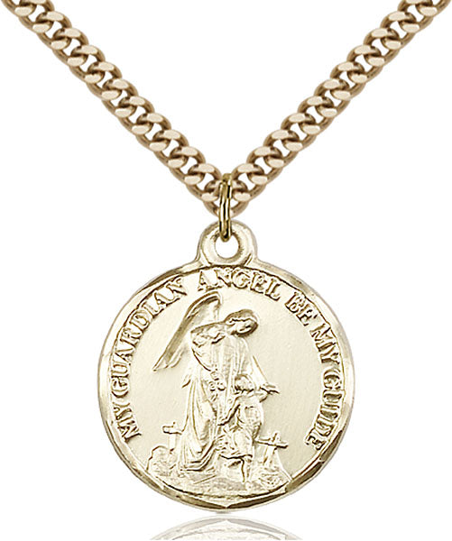 14kt Gold Filled Guardian Angel Pendant