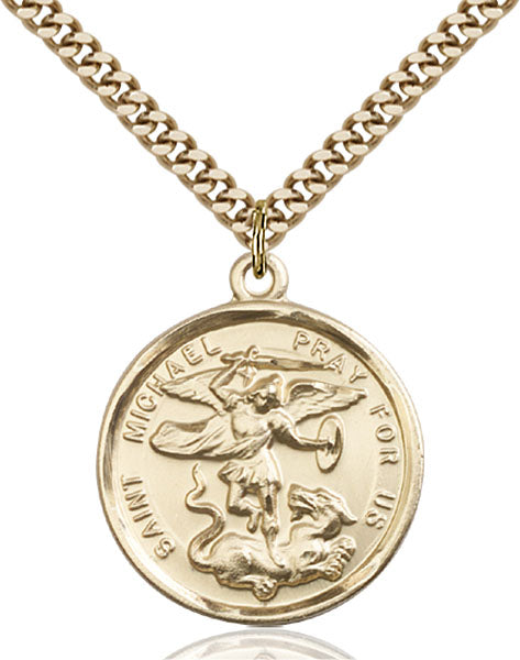14kt Gold Filled Saint Michael the Archangel Pendant
