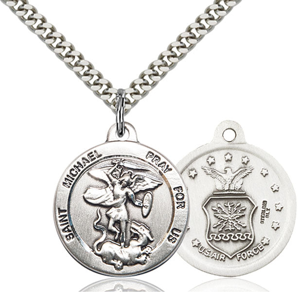 Sterling Silver Saint Michael the Archangel Pendant