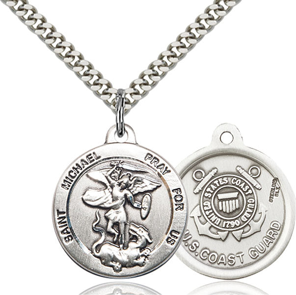 Sterling Silver Saint Michael the Archangel Pendant