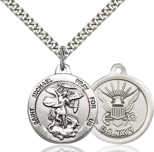 Sterling Silver Saint Michael the Archangel Pendant