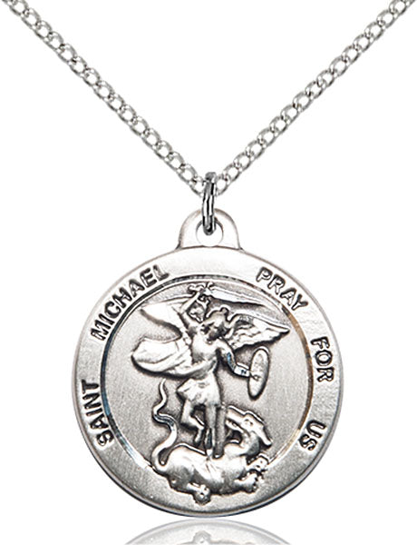 Sterling Silver Saint Michael the Archangel Pendant