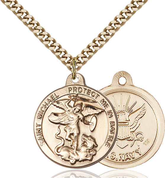 14kt Gold Filled Saint Michael the Archangel Pendant