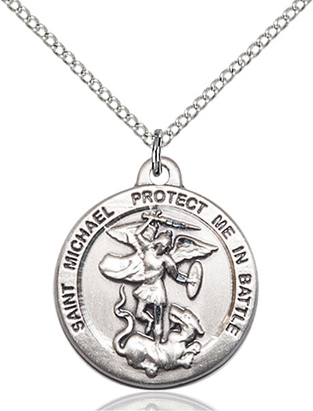 Sterling Silver Saint Michael the Archangel Pendant
