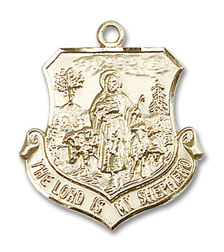 14kt Gold Lord Is My Shepherd Medal
