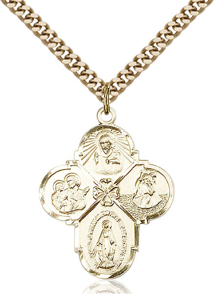 14kt Gold Filled 4-Way Pendant