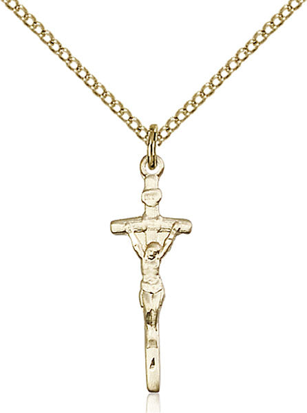 14kt Gold Filled Papal Crucifix Pendant