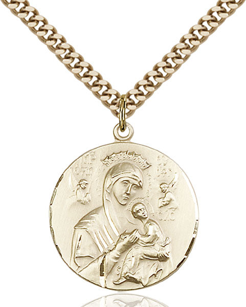 14kt Gold Filled Our Lady of Perpetual Help Pendant