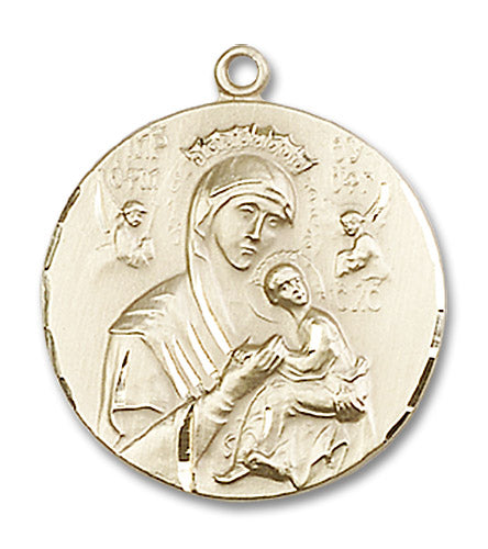 14kt Gold Our Lady of Perpetual Help Medal