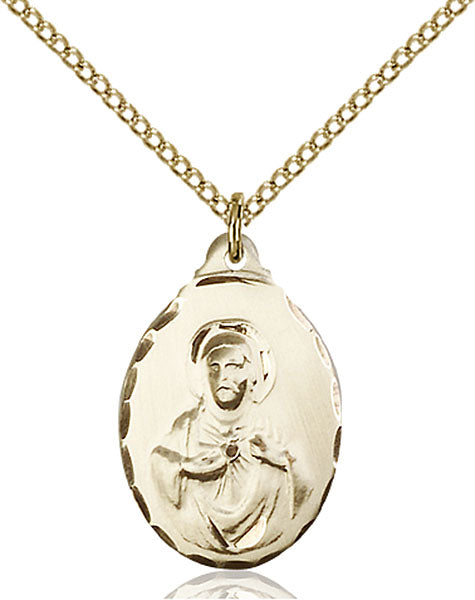 14kt Gold Filled Scapular Pendant