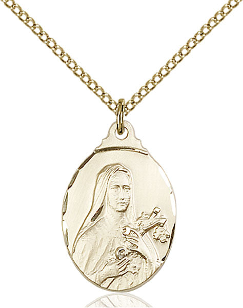 14kt Gold Filled Saint Theresa Pendant