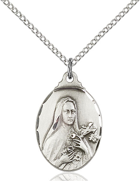 Sterling Silver Saint Theresa Pendant