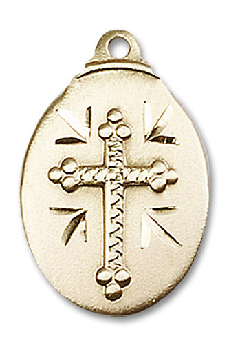 14kt Gold Cross Medal