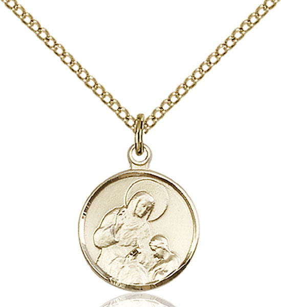 14kt Gold Filled Saint Ann Pendant