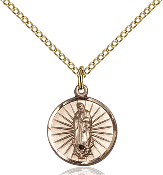 14kt Gold Filled Our Lady of Guadalupe Pendant