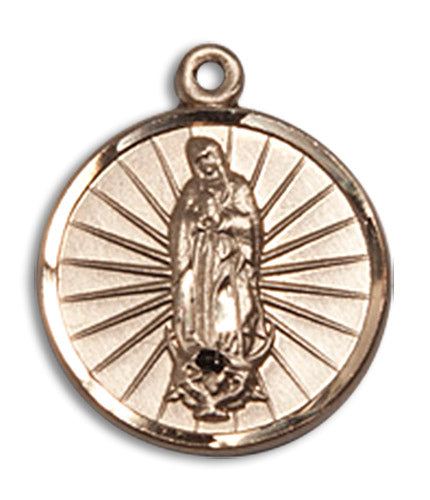 14kt Gold Our Lady of Guadalupe Medal