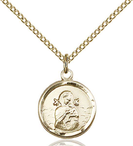 14kt Gold Filled Our Lady of Perpetual Help Pendant