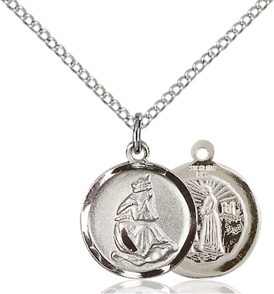 Sterling Silver Our Lady of La Salette Pendant
