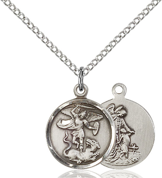 Sterling Silver Saint Michael the Archangel Pendant
