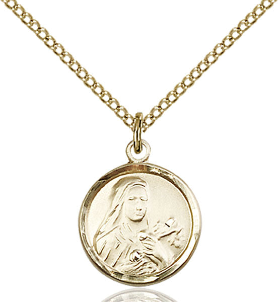 14kt Gold Filled Saint Theresa Pendant