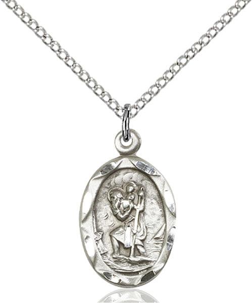 Sterling Silver Saint Christopher Pendant