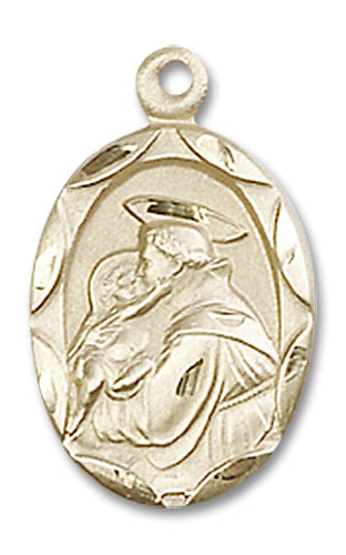 14kt Gold Saint Anthony of Padua Medal