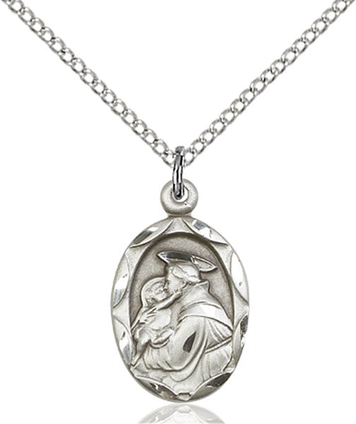 Sterling Silver Saint Anthony of Padua Pendant