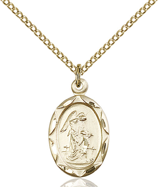 14kt Gold Filled Guardian Angel Pendant