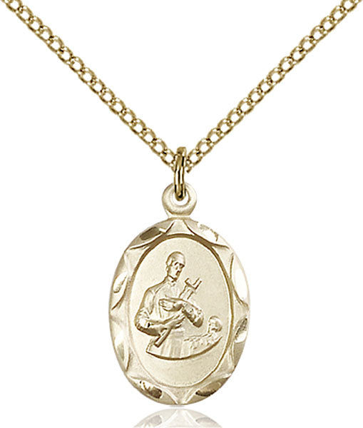 14kt Gold Filled Saint Gerard Pendant