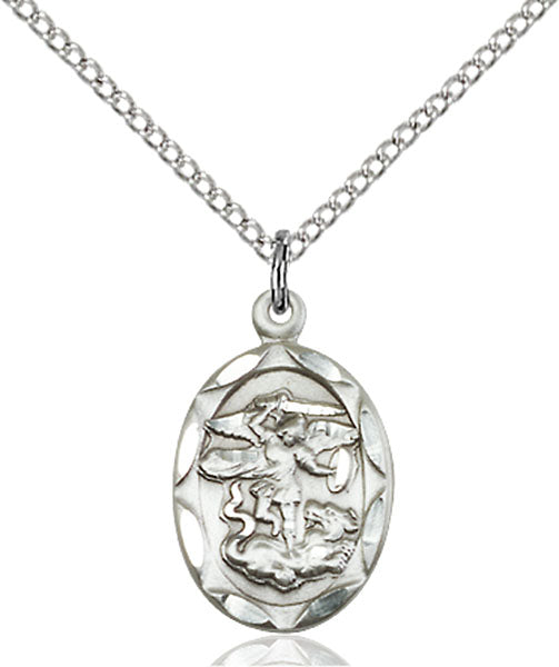 Sterling Silver Saint Michael the Archangel Pendant