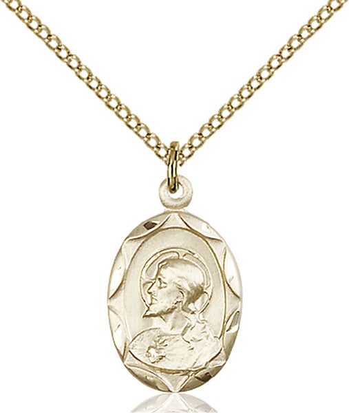 14kt Gold Filled Scapular Pendant