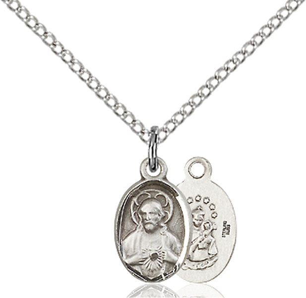 Sterling Silver Scapular Pendant