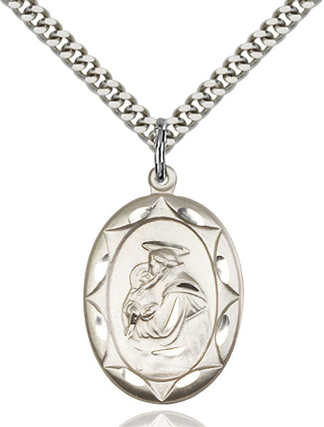 Sterling Silver Saint Anthony Pendant
