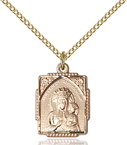 14kt Gold Filled Our Lady of Czestochowa Pendant