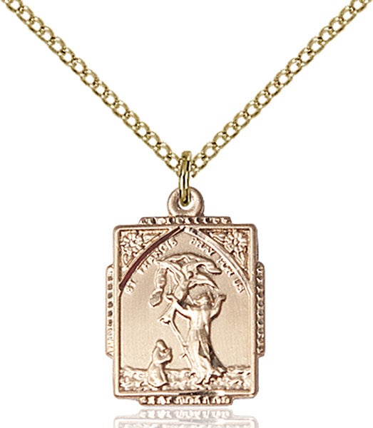 14kt Gold Filled Saint Francis of Assisi Pendant