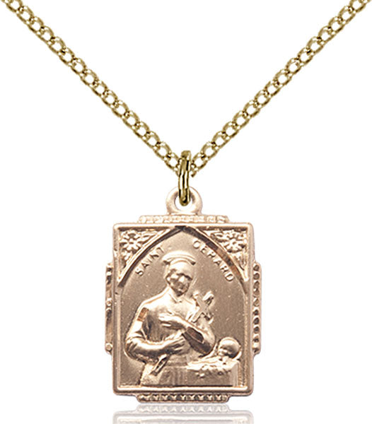 14kt Gold Filled Saint Gerard Pendant