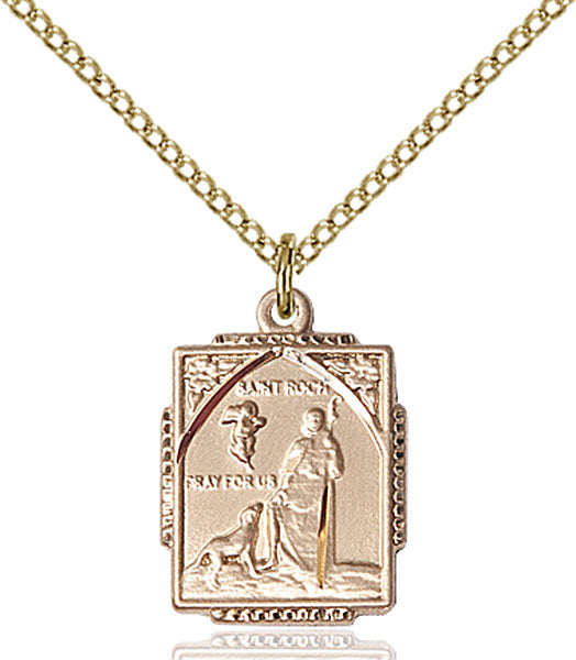 14kt Gold Filled Saint Roch Pendant