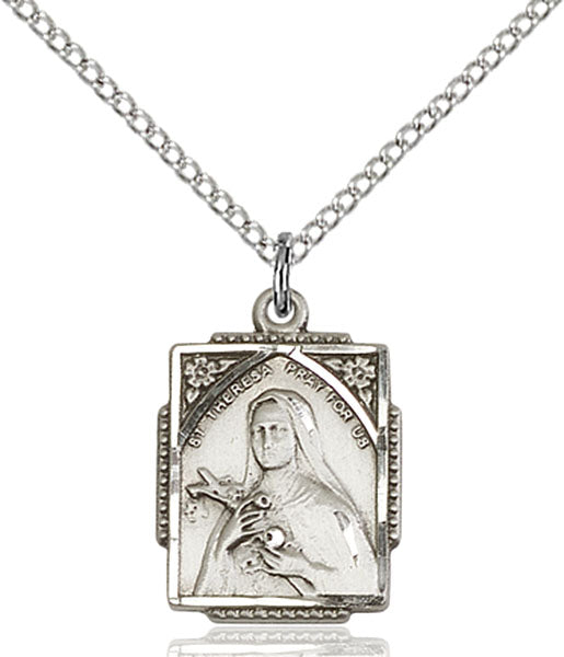 Sterling Silver Saint Theresa Pendant