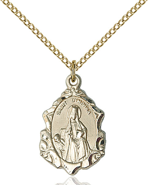 14kt Gold Filled Saint Dymphna Pendant
