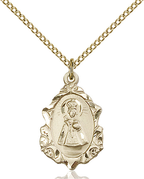 14kt Gold Filled Infant of Prague Pendant