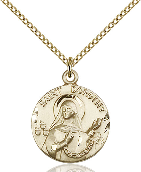14kt Gold Filled Saint Dorothy Pendant